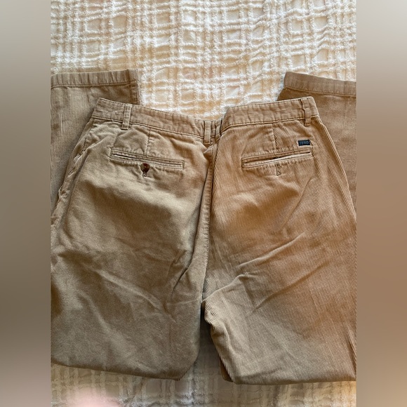 Izod 36x32 Corduroy flat front khaki - Picture 3 of 4